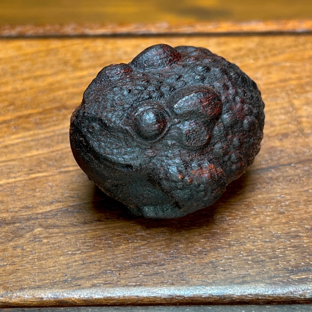 天然软油降真香三足金蟾摆件香木文玩收藏级摆件手工木雕艺术摆件