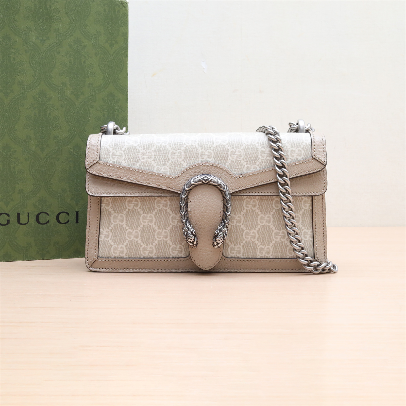 95新 GUCCI/古驰 酒神 25 单肩包 P224307115