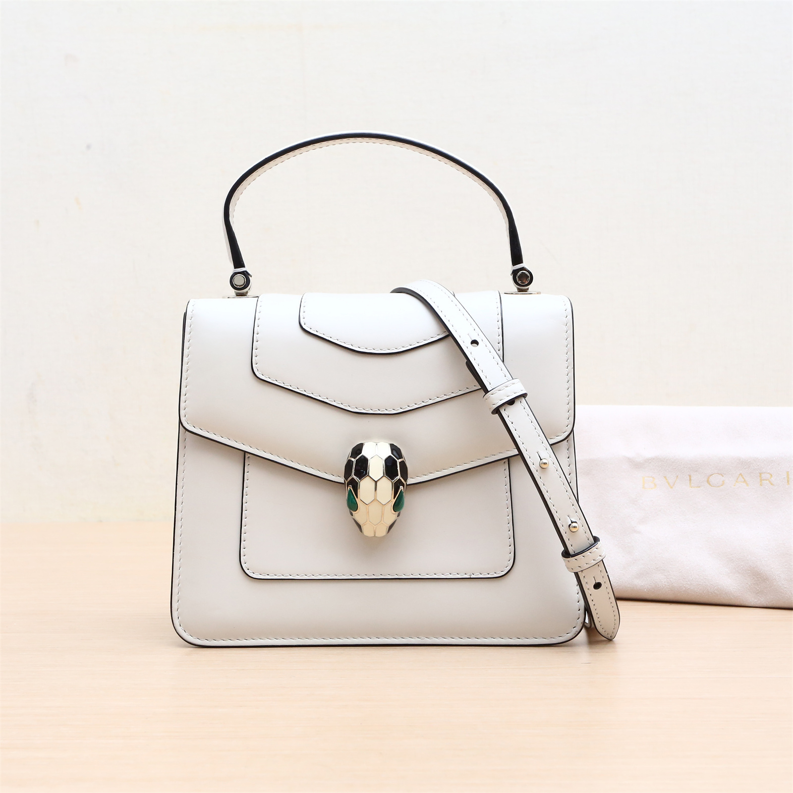 95新 BVLGARI/宝格丽 斜挎包 手柄 18 白色 P234865193