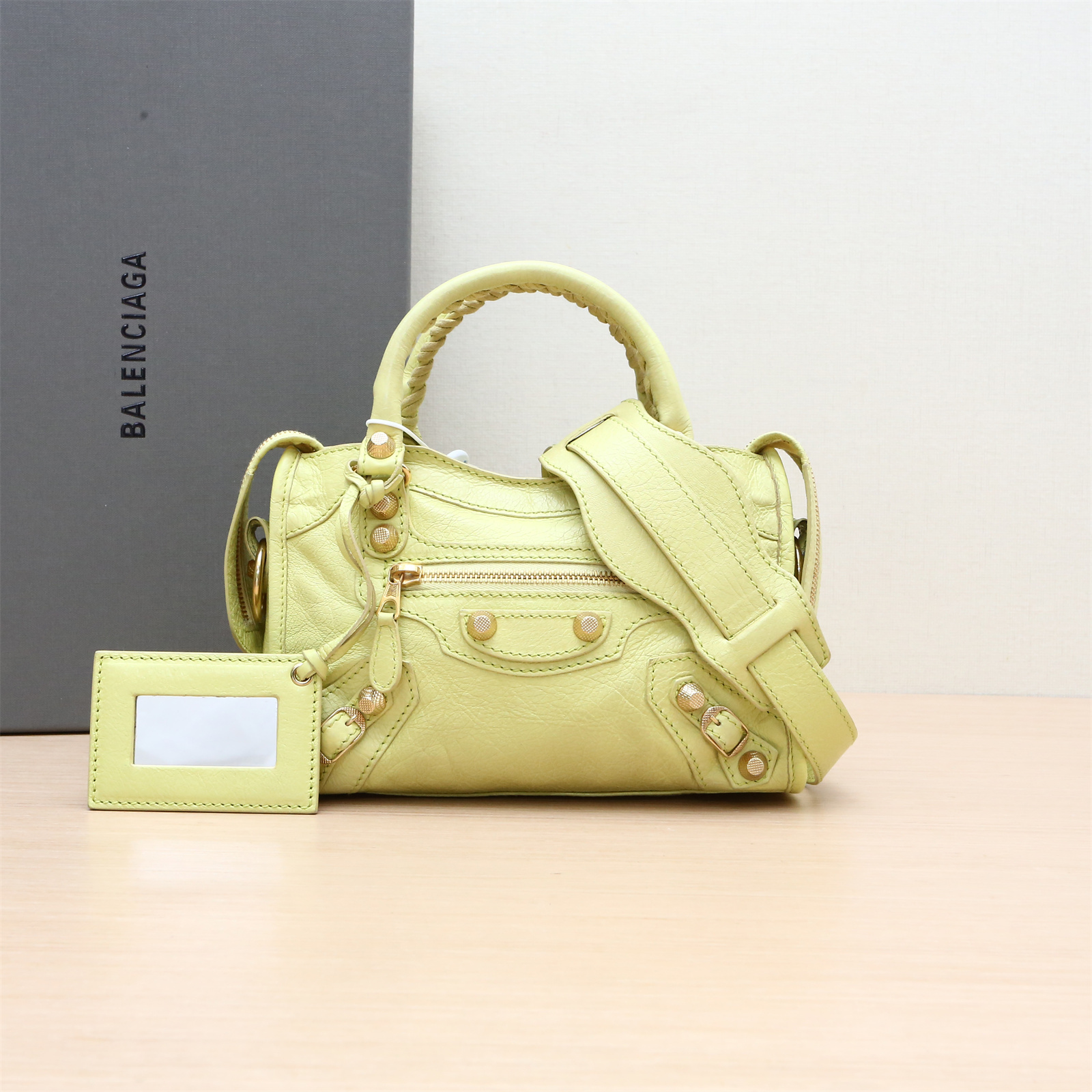 95新 Balenciaga/巴黎世家 单肩包 机车包 小号 P224934864
