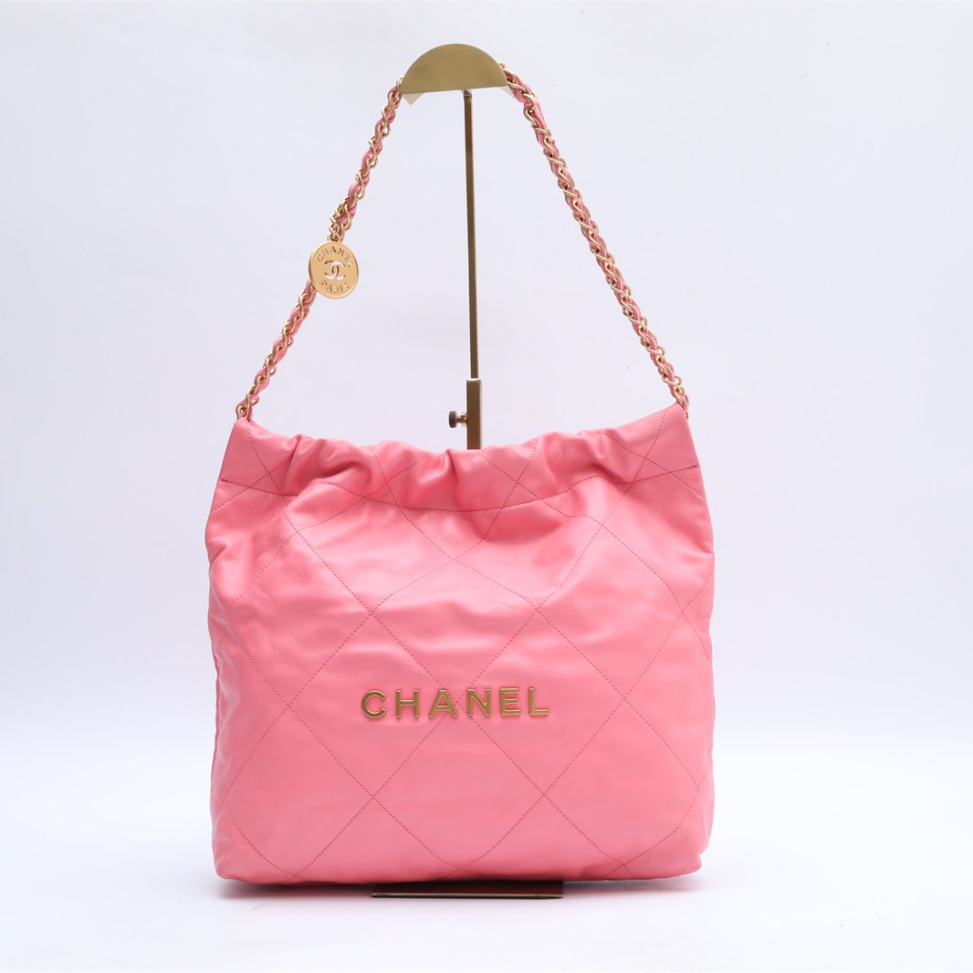 95新 Chanel/香奈儿 22Bag Tote 30cm 芯片开 斜挎包 P224935187