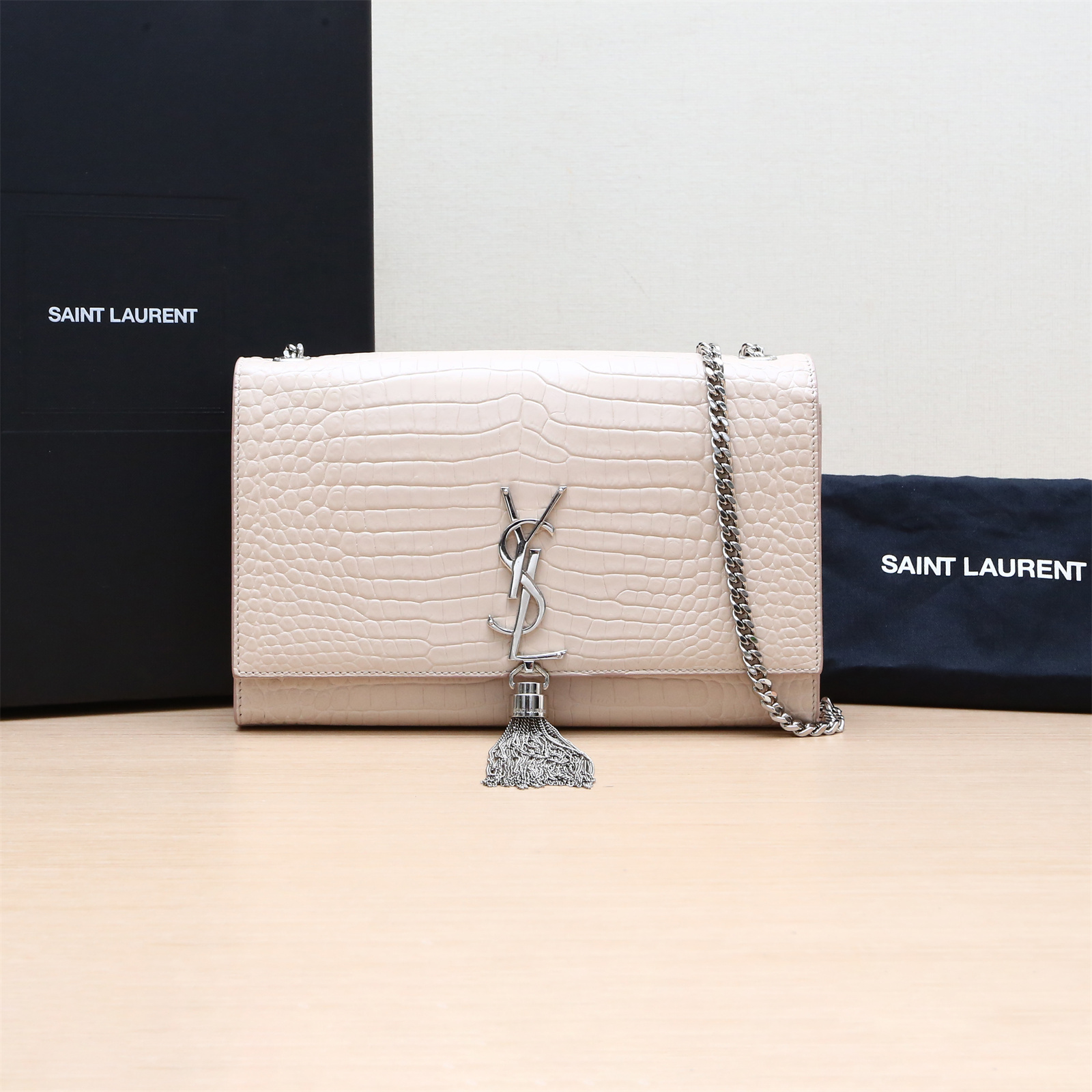 95新 YSL/圣罗兰 单肩包 鳄鱼压纹 P234244027