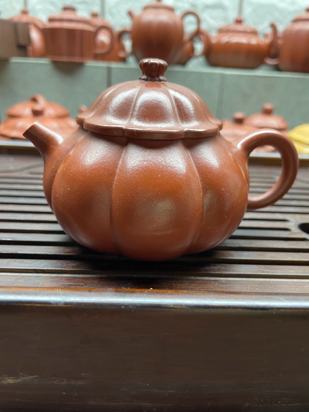 紫砂壶小品朱泥容天