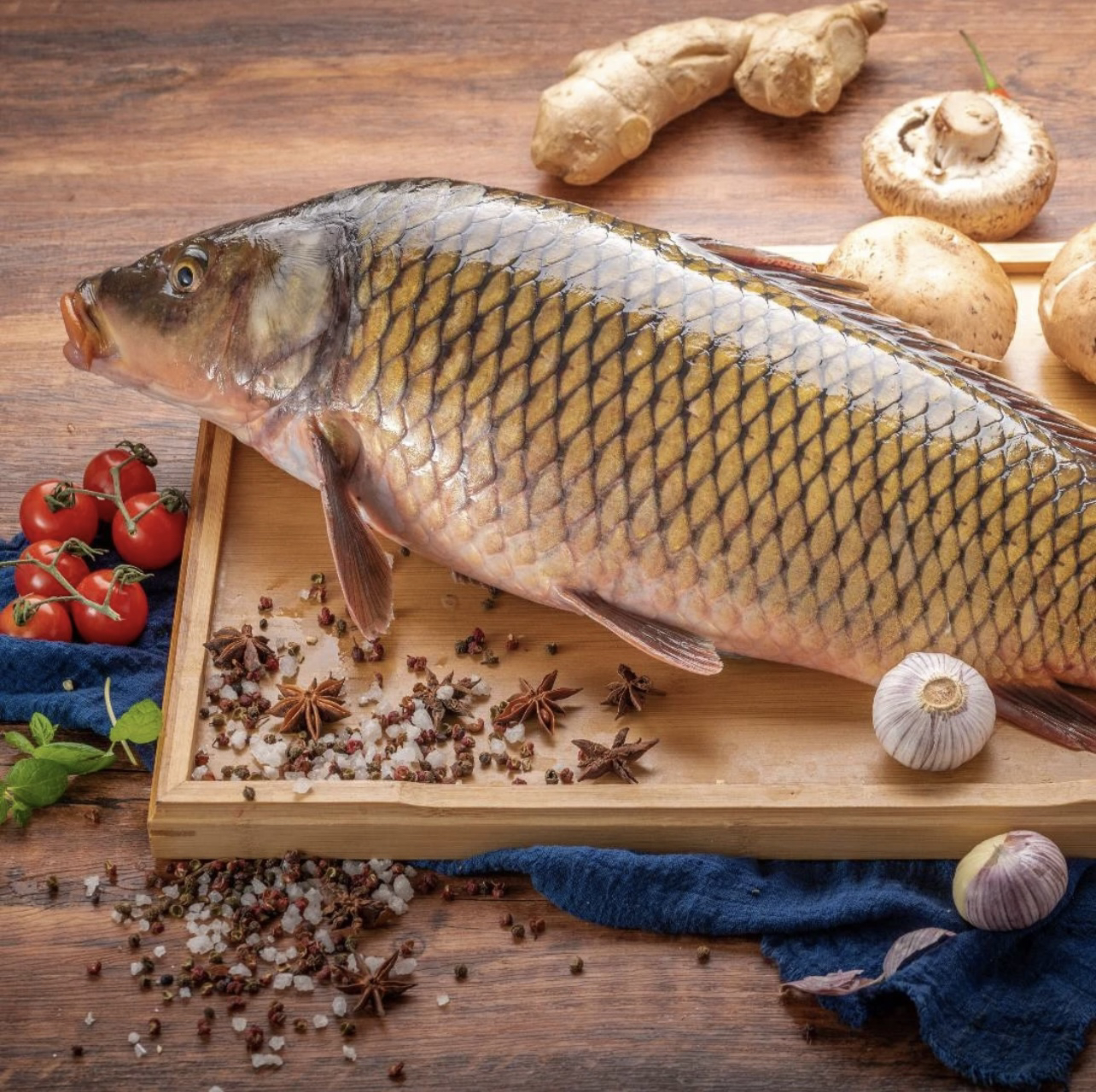 乌苏里江野生鲤鱼-单条2斤-5斤左右到手共计9-10斤（京东包邮）