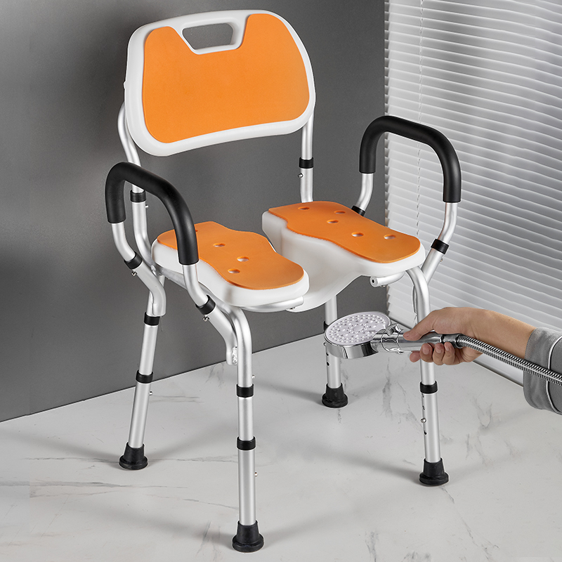 老人洗澡专用椅淋浴免打孔椅子孕妇沐浴椅老年人防滑浴室凳妇洗凳