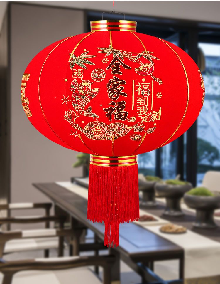 2024新款大红灯笼批发大门口宫灯阳台一对挂饰过新年户外春节装饰