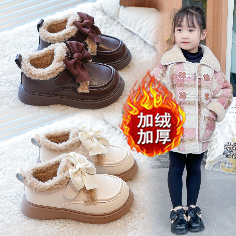 回力瑞儿童棉鞋二棉加绒2023冬季新款女童鞋洛丽塔日系中大童宝宝