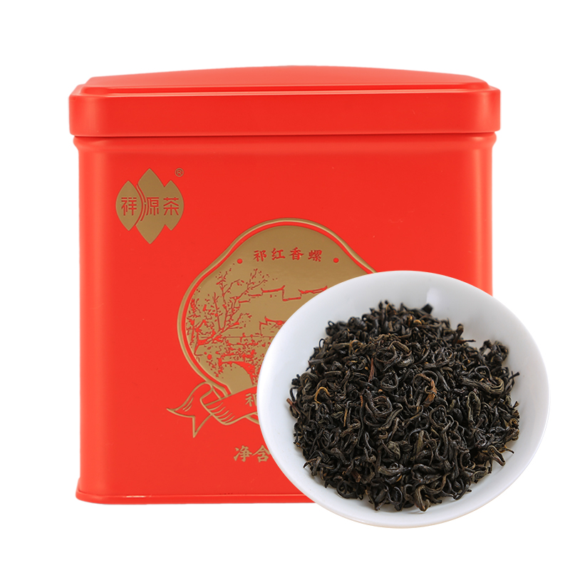 祥源茶茶叶祁门红茶特级正宗祁红香螺100g