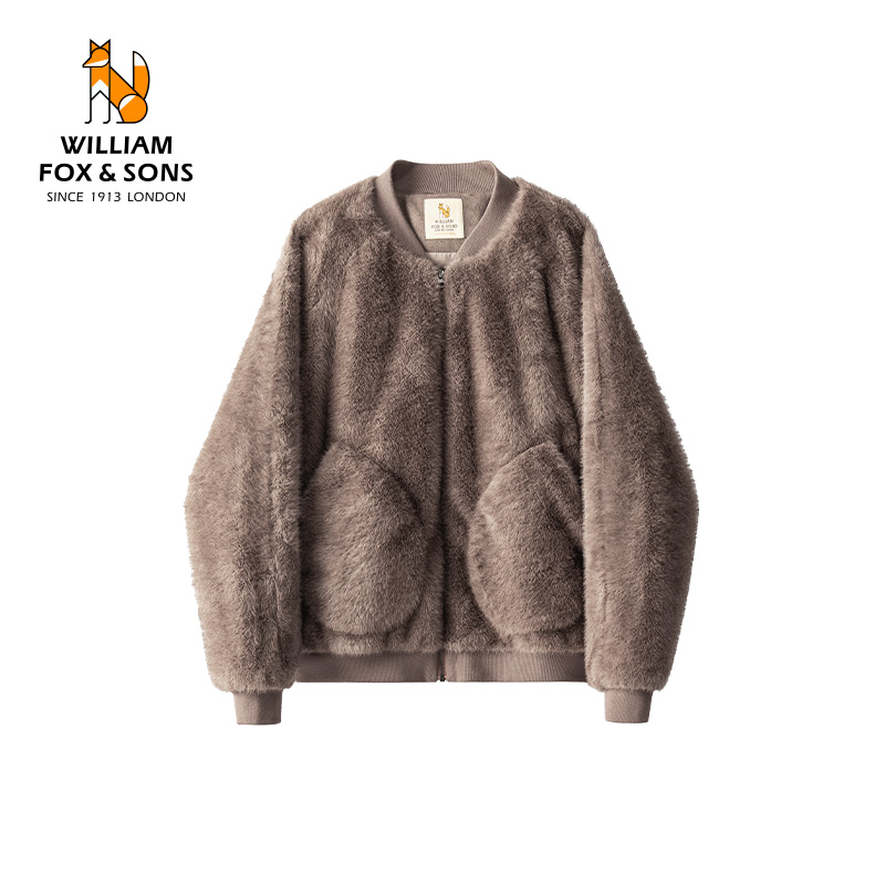 【专区3件7.5折】25秋冬仿银兰貂蓄热面料立体袋设计保暖夹克外套