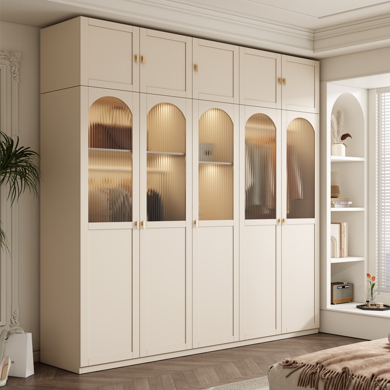 奈之木｜实木质奶油风衣柜家用卧室经济型小户型出收纳储物衣橱