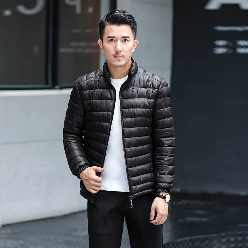 波斯登羽绒内胆反季清仓秋冬轻薄羽绒服男士短款立领连帽中青年轻