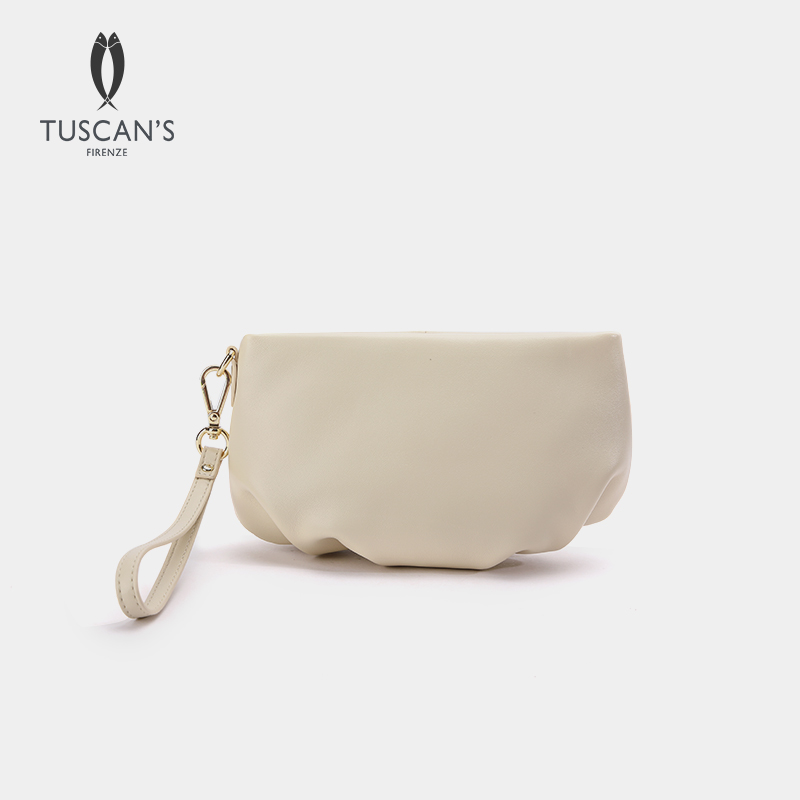 TUSCAN'S【时代双鱼】真皮手提包包通勤便携化妆包手拿包时代集团