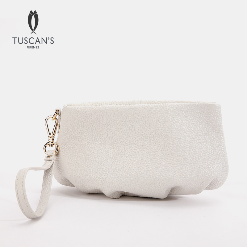 TUSCAN'S真皮经典手提包包通勤便携化妆包手拿包时代集团包包