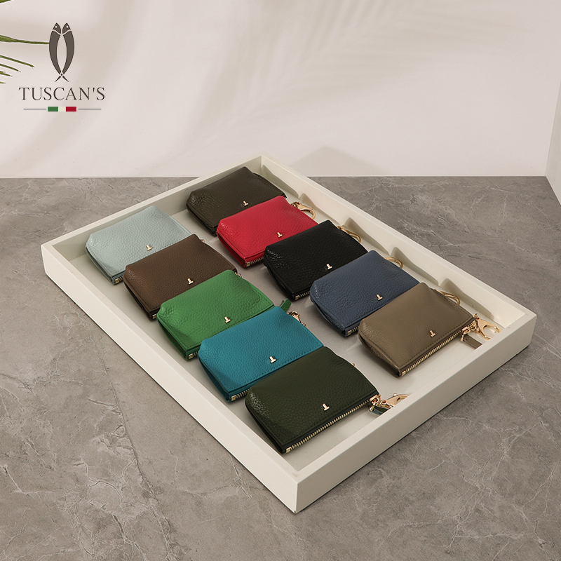 【高端女包】 TUSCAN'S小巧精致手拿包荔枝纹真皮包包女士休闲百搭