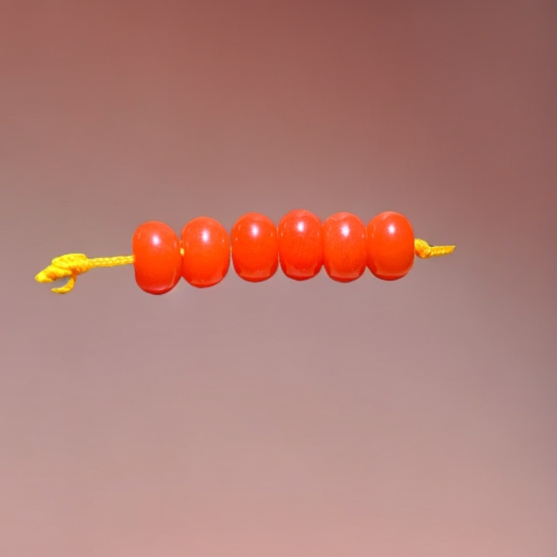 保山 隔片配珠【直径8厚5】一组六片佩戴保养天然满肉红润饱满