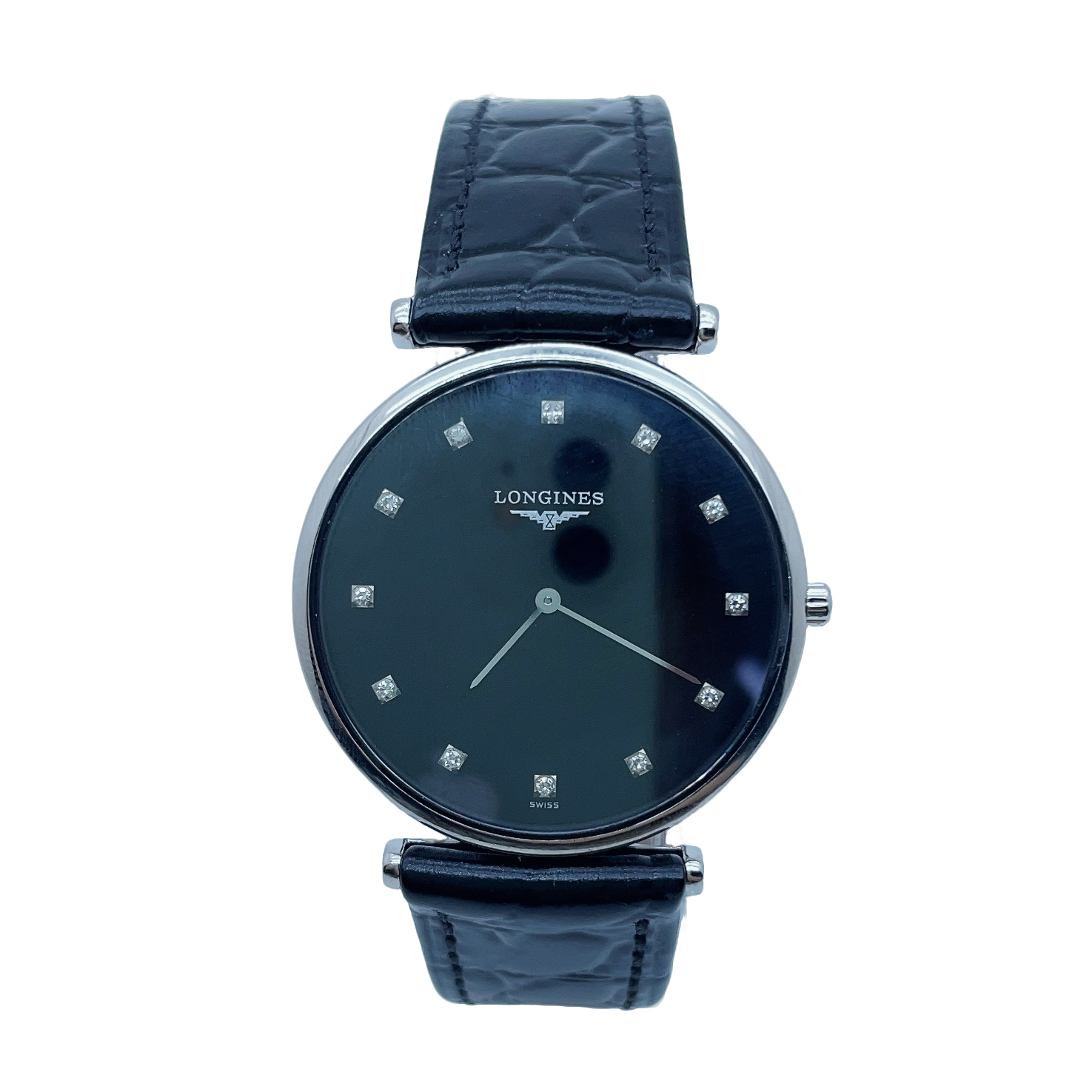 95新 Longines/浪琴 7580/女士石英腕表/32盘/表带扣后配