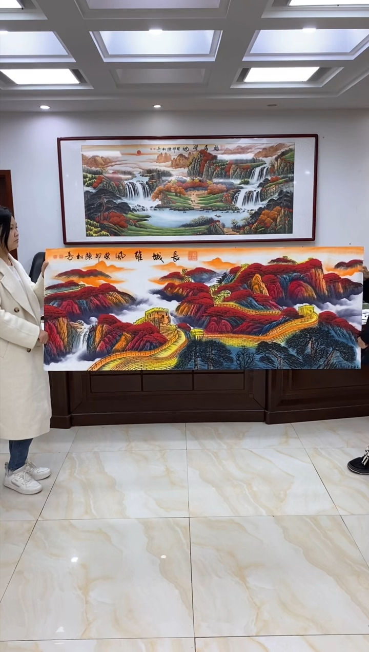 【闪购商品】绘画陈老师《长城雄风》六尺山水