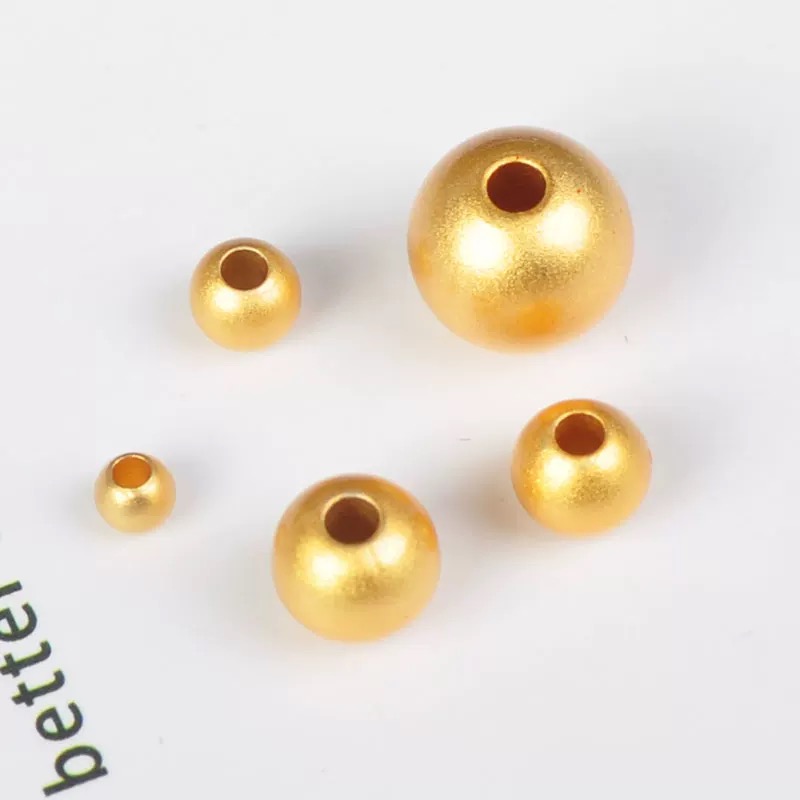 铜合金喷砂珠隔珠隔片散珠创意DIY饰品配件