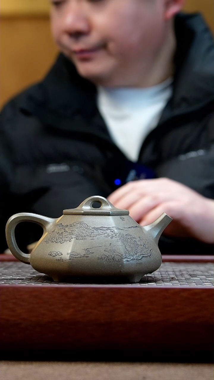 【闪购商品】紫砂茶壶八方石瓢