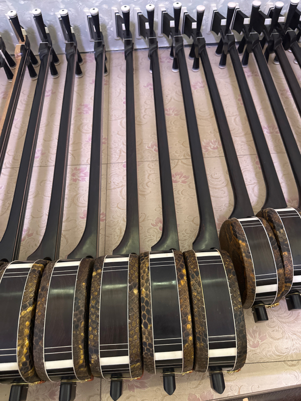 黑檀大三弦，黑檀木料