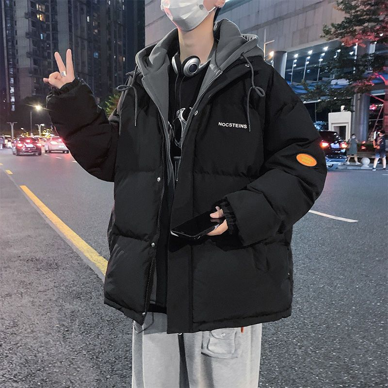 2023爆品羽绒羽绒服男冬季新款港风潮牌假两件羽绒服青少年加