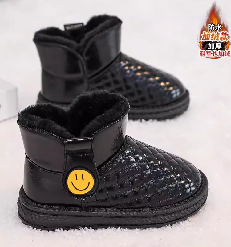 回力潮品女童雪地靴冬季加绒加厚儿童靴子中大童东北大棉保暖棉鞋