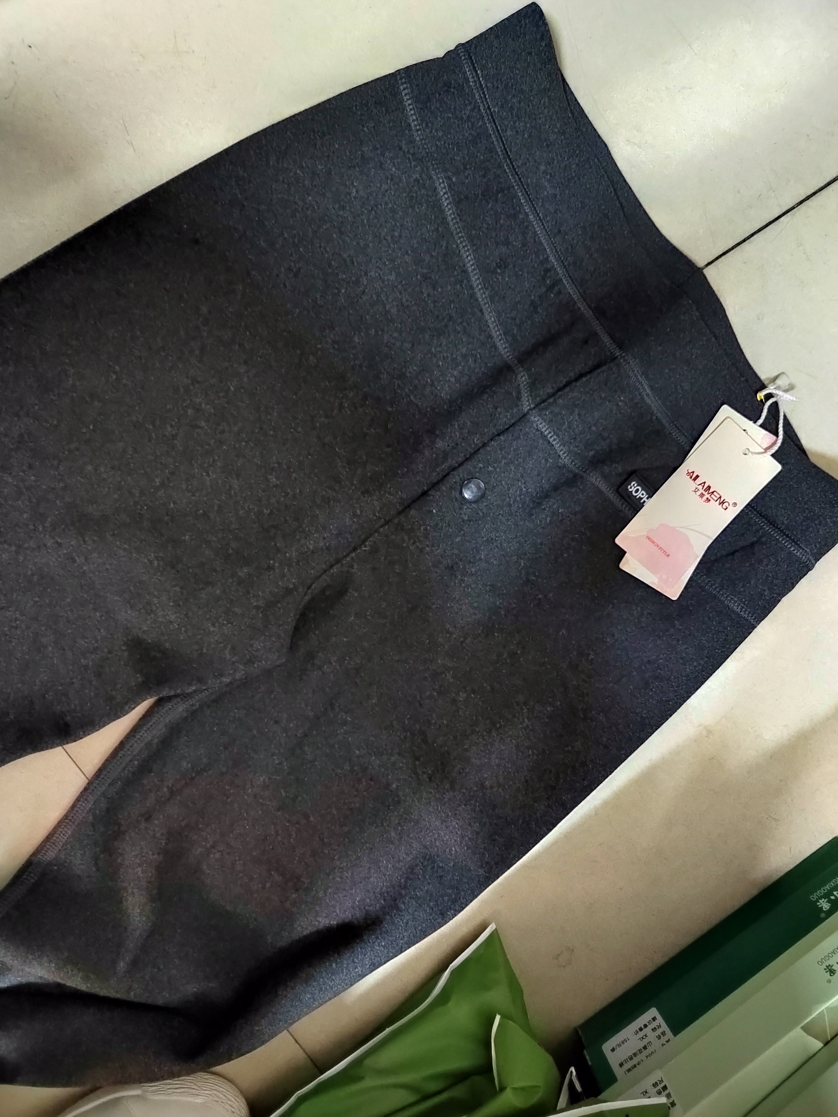 德绒男士棉裤保暖裤裤子冬季百搭黑色