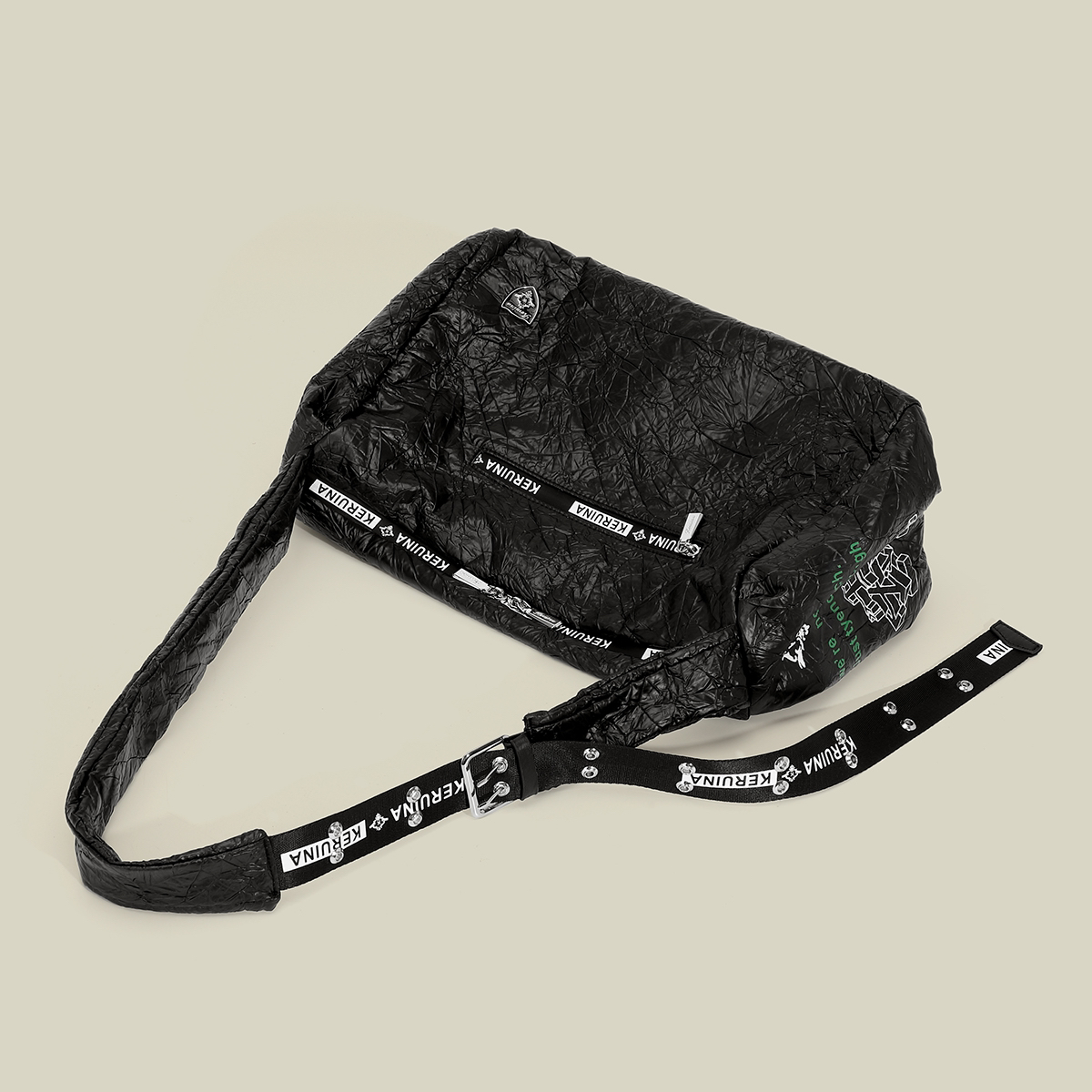 2025新款潮牌个性情侣亲子女士单肩腋下包