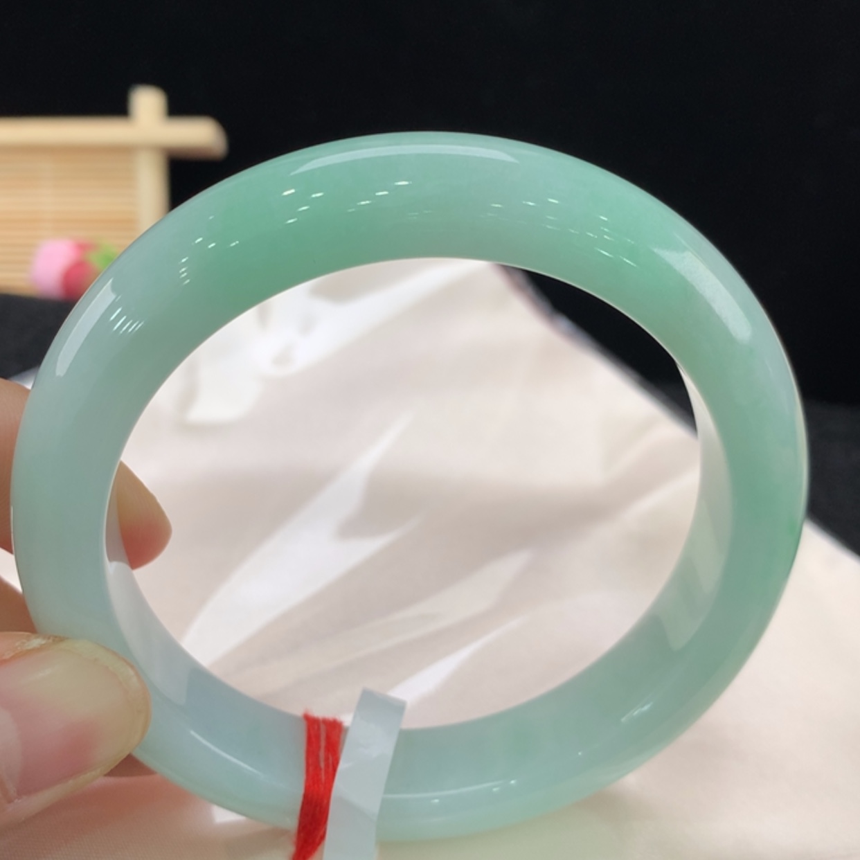 【闪购商品】翡翠手镯未镶嵌双***姐0676