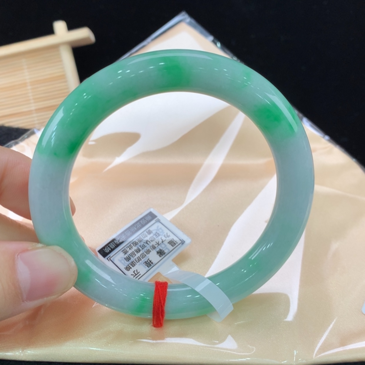 【闪购商品】翡翠手镯未镶嵌双***姐5847