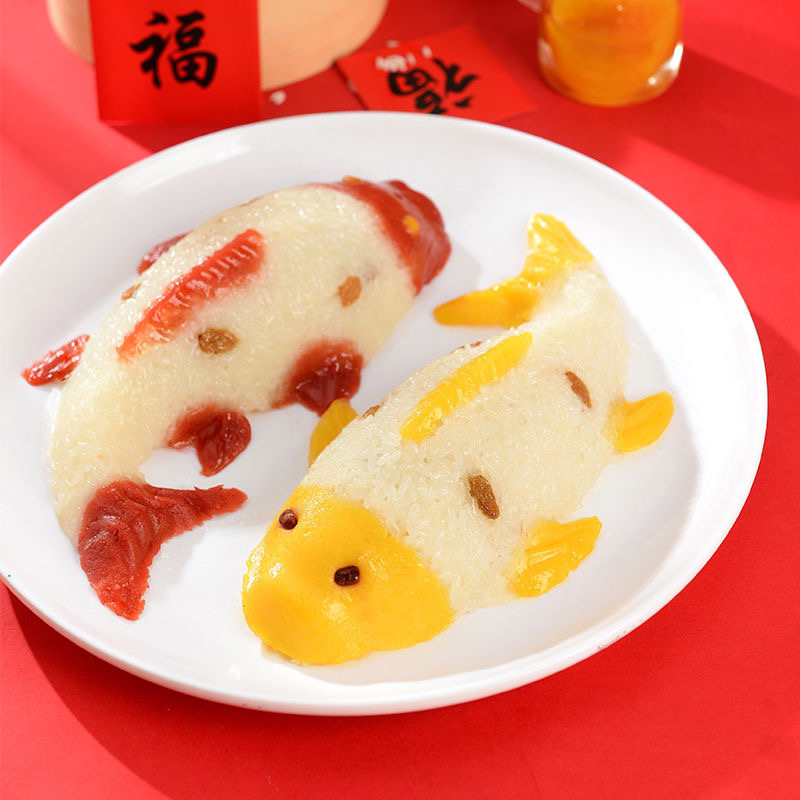 锦鲤鱼八宝饭八宝糯米饭速食宴席菜半成品年夜饭年年有鱼八宝饭