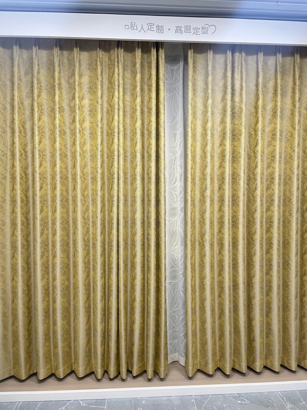 简约欧式遮光成品窗帘客厅卧室双面缇花布料隔热防晒