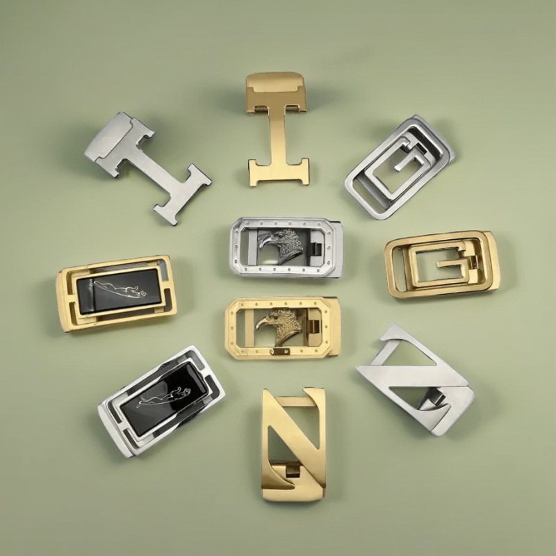 【自动扣头】3.5/3.8cm男士皮带配件皮带扣实心纯钢材质休闲百搭