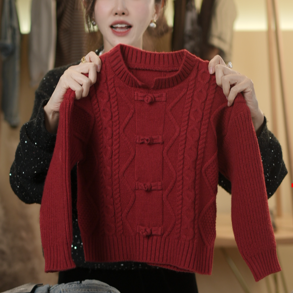 儿童秋冬中小童韩版休闲纯色百搭针织衫年服毛衣77