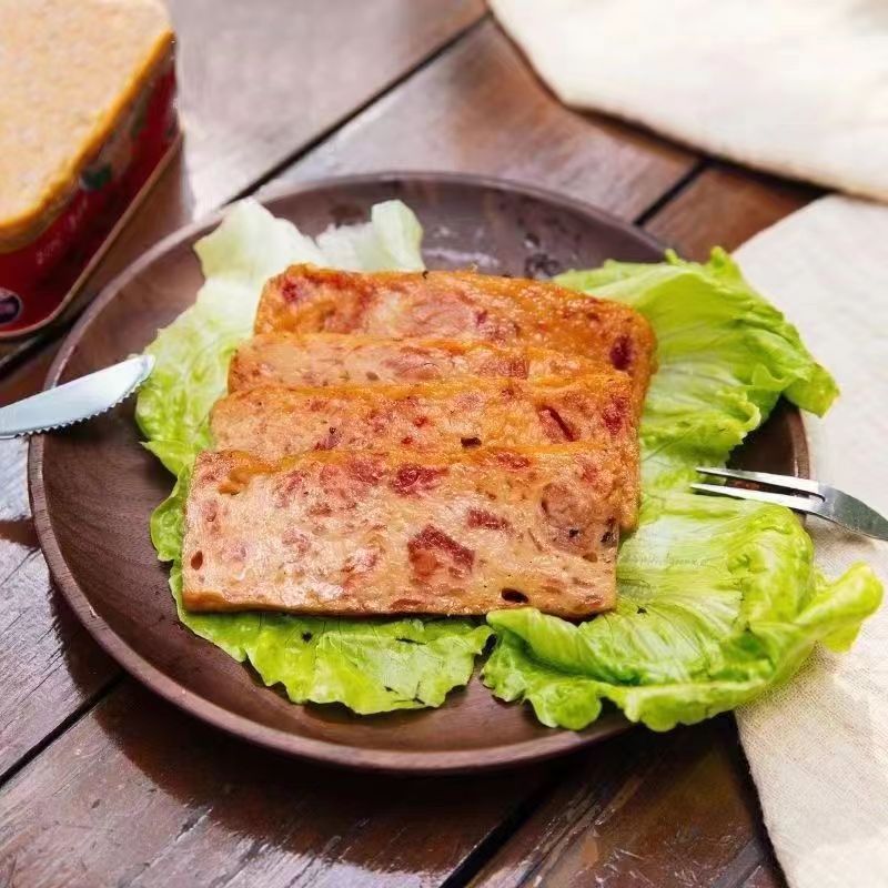 【买三送三】汇泉午餐肉罐头商用学生宿舍食材火腿猪肉食品一整箱