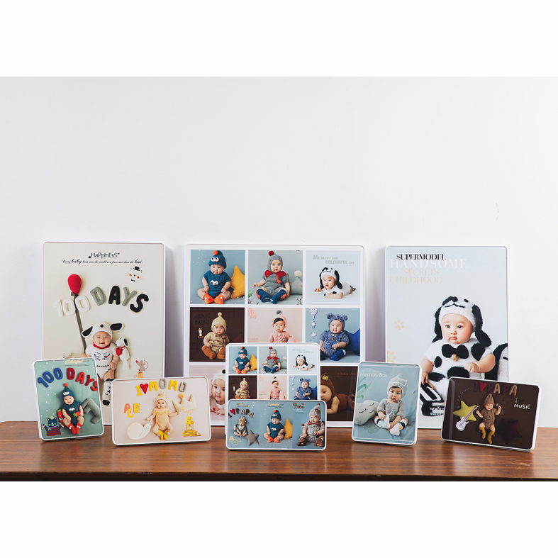 婚纱摄影儿童摄影写真全家福旅游风景照水晶摆台墙挂放大水晶相框