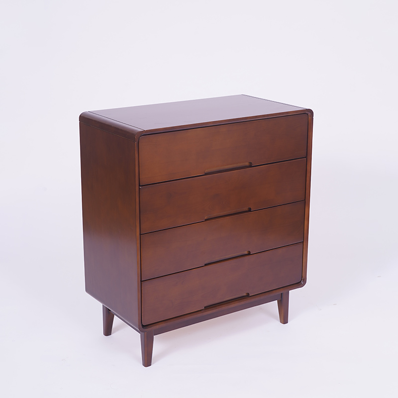 四斗柜家用客厅简约实木斗柜卧室抽屉式储物柜北欧玄关置物柜