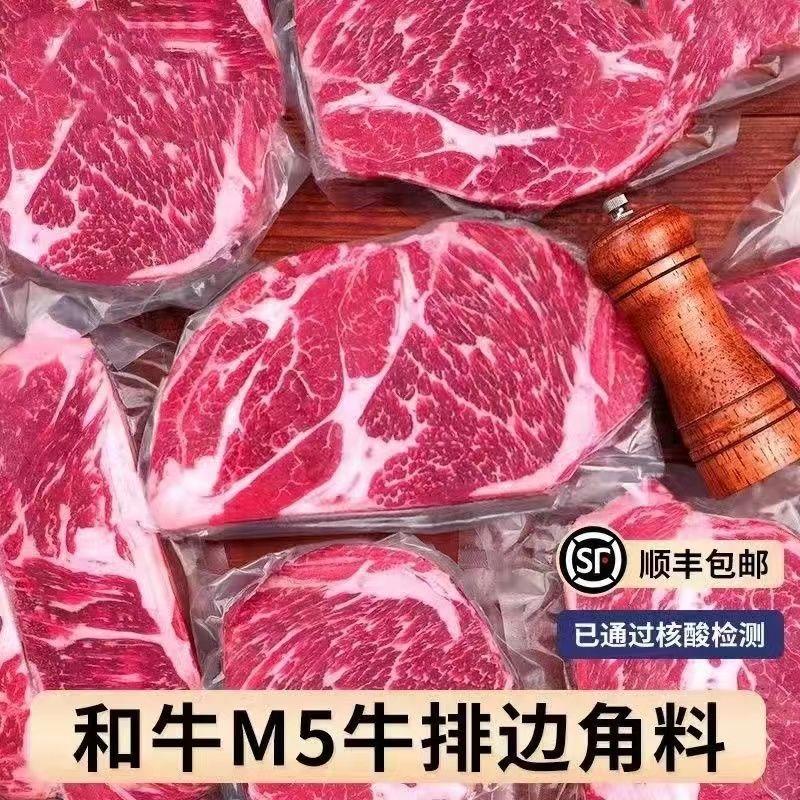 澳洲和牛M5谷饲牛排边角料原切大块新鲜眼肉上脑西冷边角牛排批发