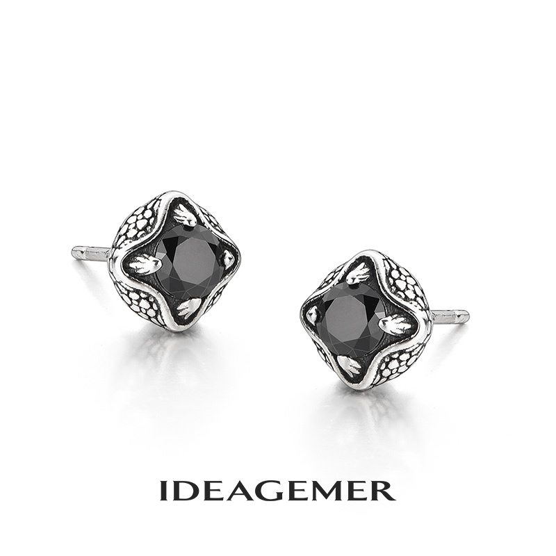 ideagemer 925银耳饰 龙爪耳钉男生高级感小众复古耳环痞帅