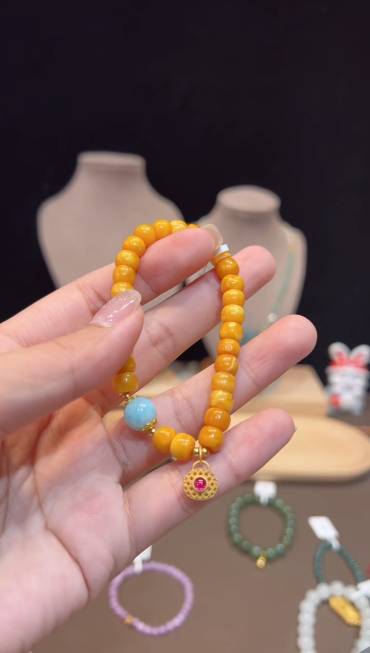 【闪购商品】琥珀手饰未镶嵌手饰@@E2166