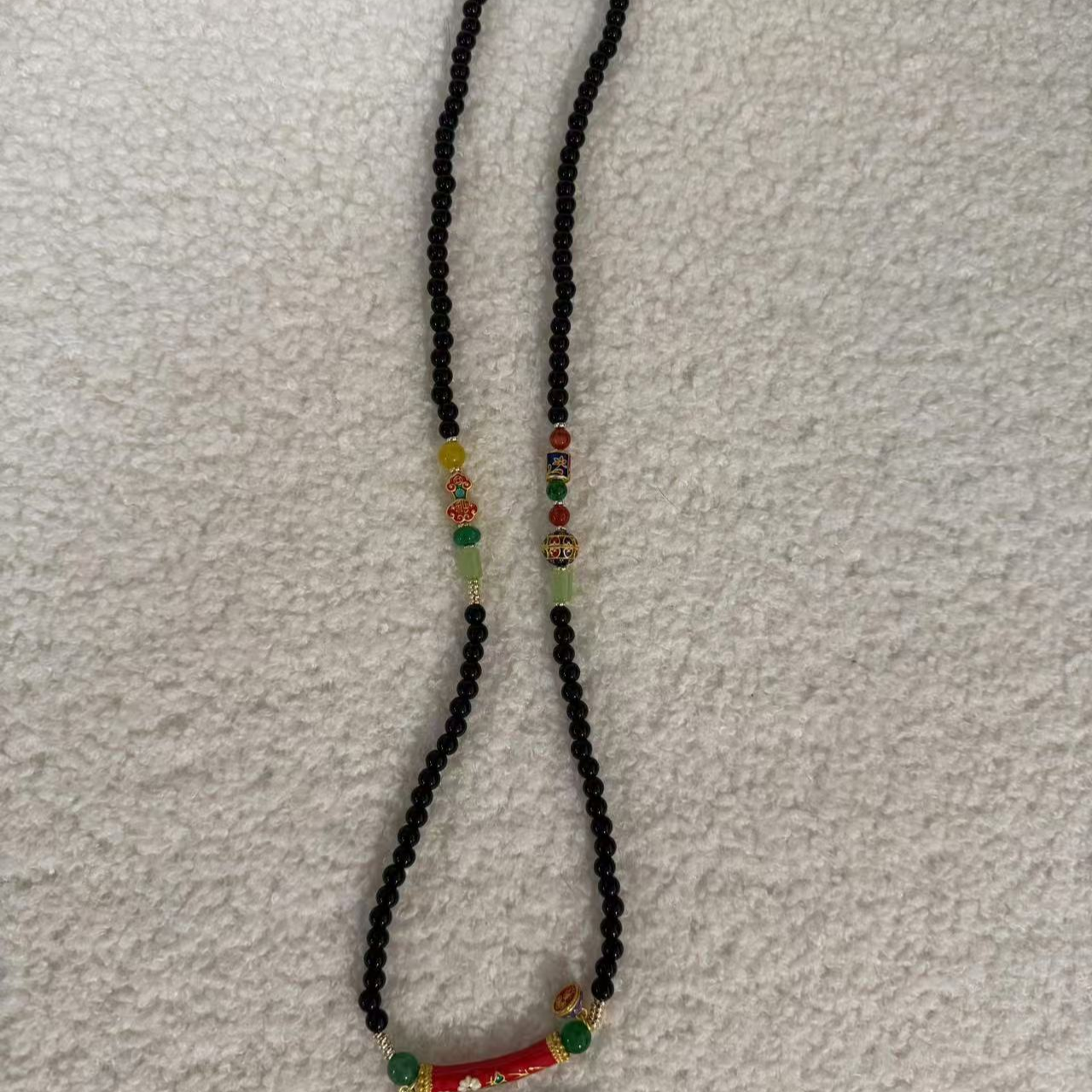 铜合金石英石项链 满赫出品国风项链24777/25999