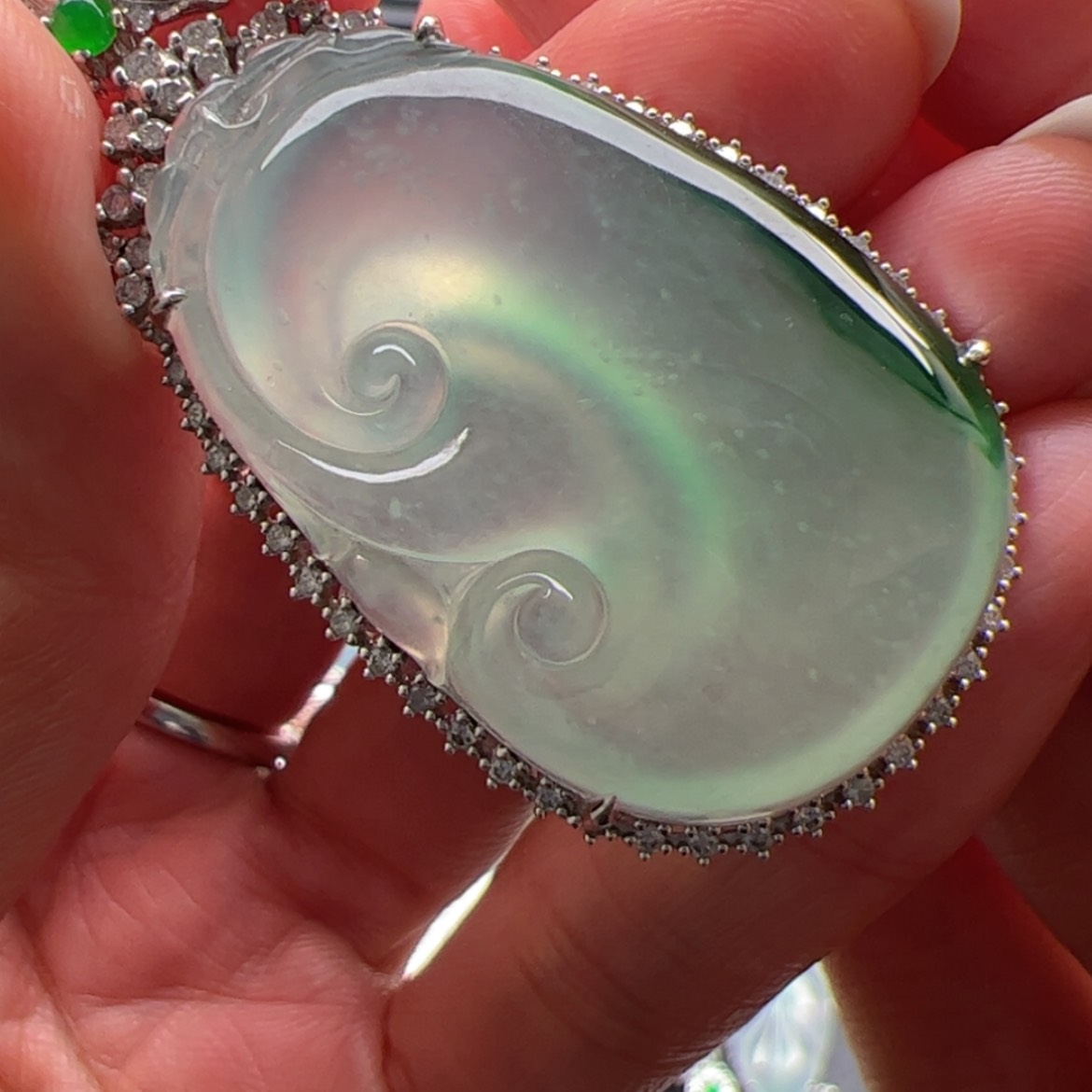 【闪购商品】定制翡翠18K金镶嵌一**伴