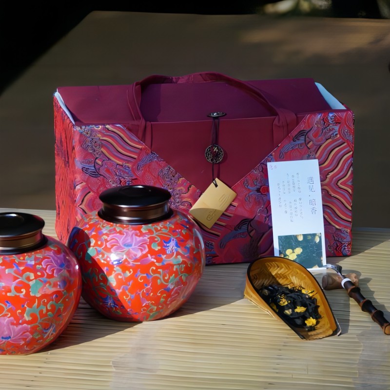 腊梅红茶礼盒装2罐安吉红茶200g