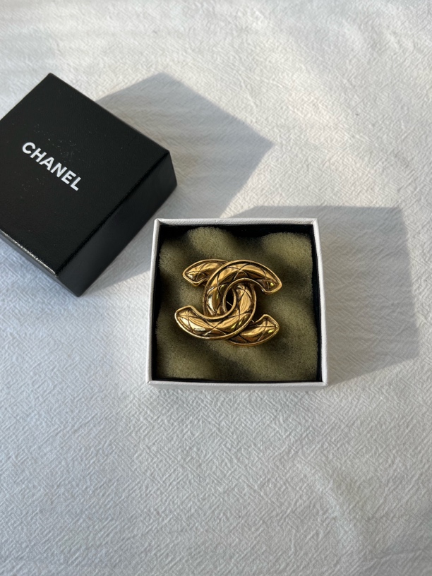 99新 Chanel/香奈儿 双C小鸟合金胸针