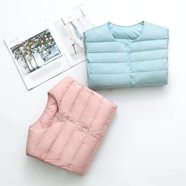 羽绒服马甲女秋冬季短款2023新款修身保暖女士贴身内穿保暖背