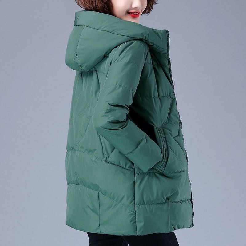 2023新款羽绒服女中长款韩版宽松羽绒服大码女装外套优品羽绒