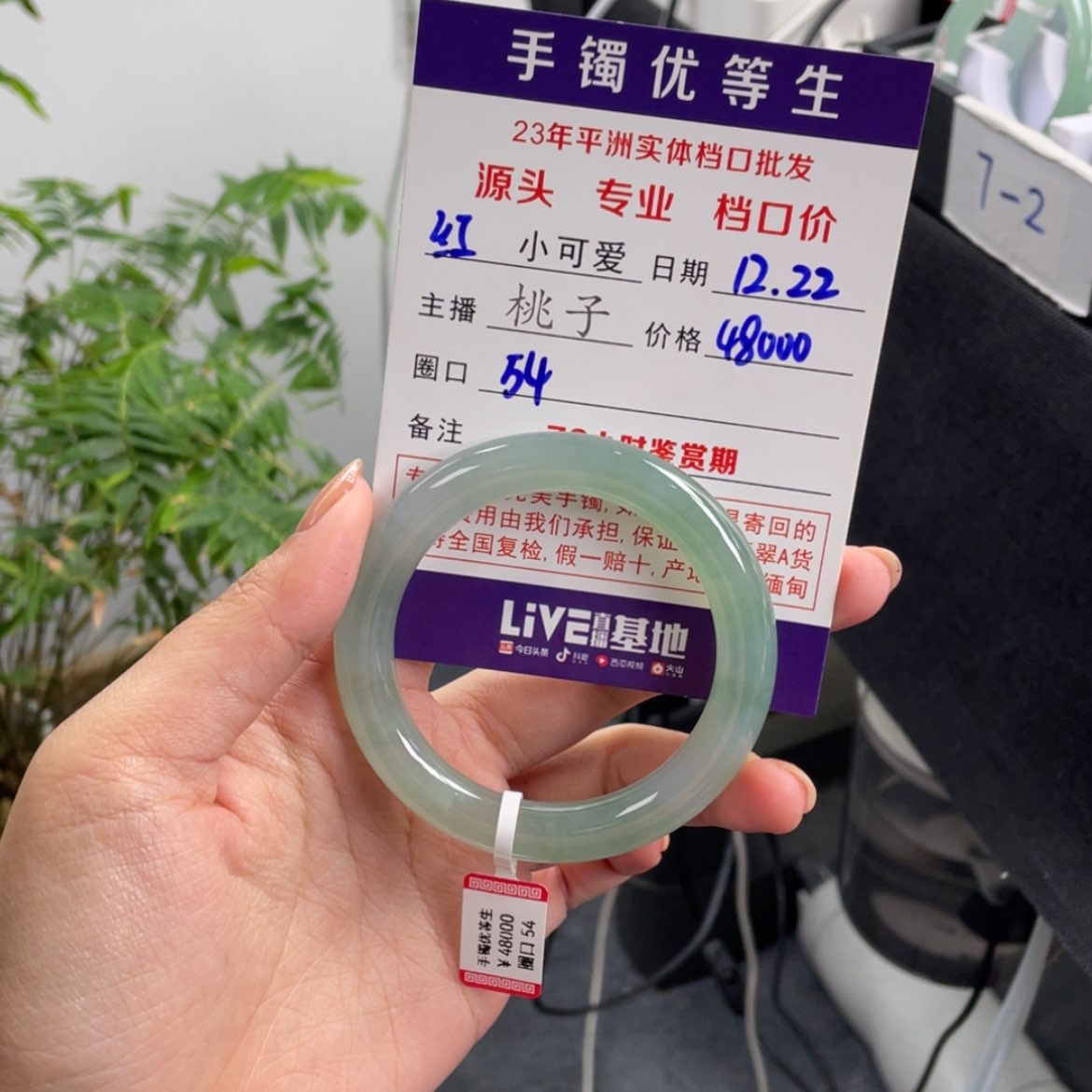 【闪购商品】翡翠手镯未镶嵌红*绿