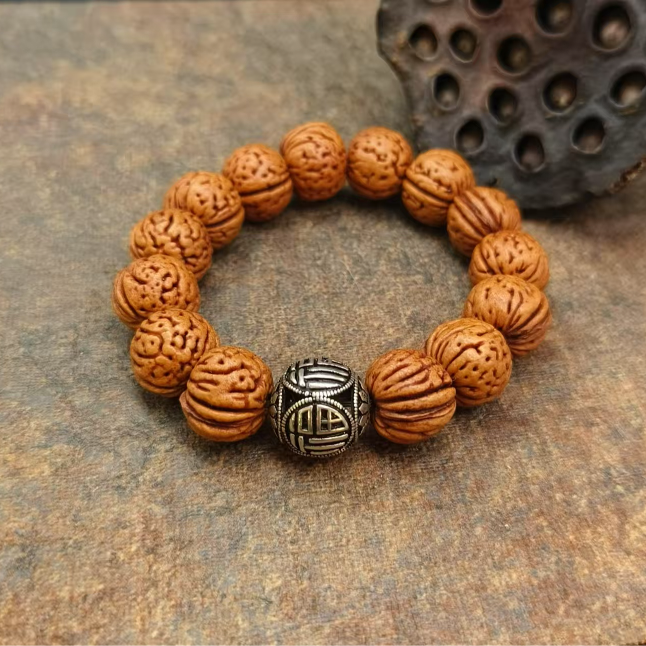 民族手工编织手链银