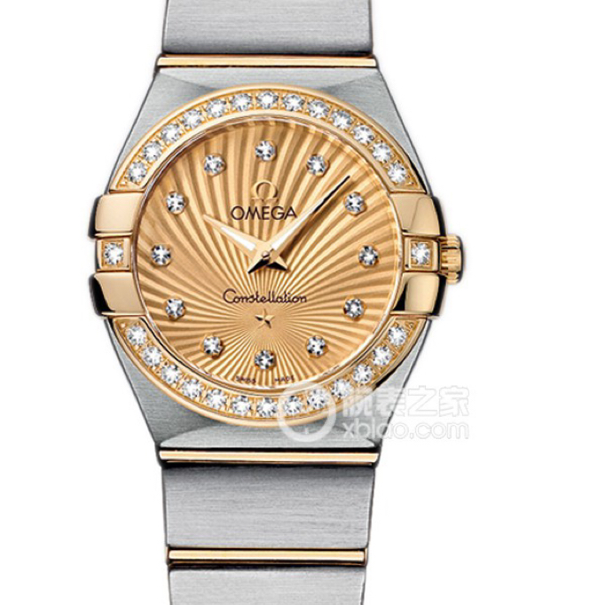 95新 Omega/欧米茄 嘉兴慕时名品，欧米茄星座女表，24口径，原钻