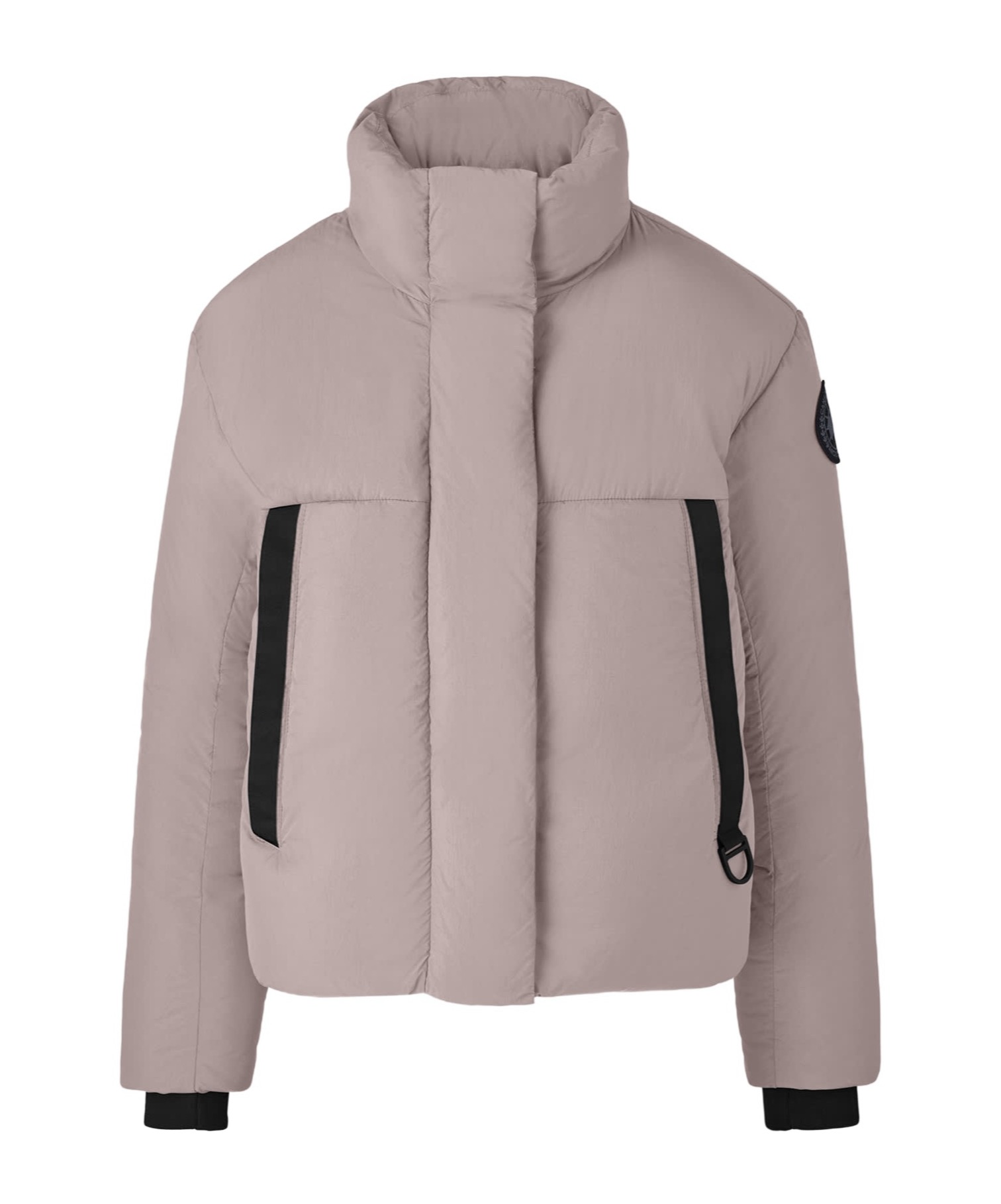 未使用 CANADA GOOSE  Grandview 柔光粉 黑标羽绒服 